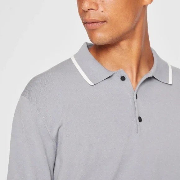 Short Sleeve Tech Polo - New With Tags - NEVER WORN - Weathered Blue